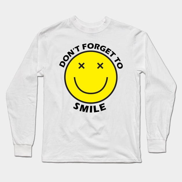 Smile Long Sleeve T-Shirt by HuskyClothing